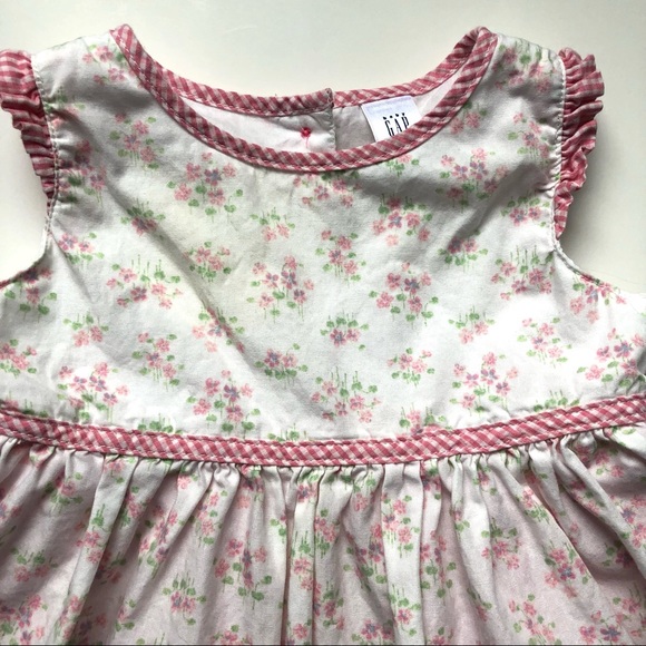 Baby Gap Sleeveless Ruffle Floral Dress - Girls 3-6M - Picture 2 of 13